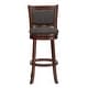 preview thumbnail 28 of 49, Verona Panel Back Linen Swivel 29-inch High Back Bar Stool by iNSPIRE Q Classic