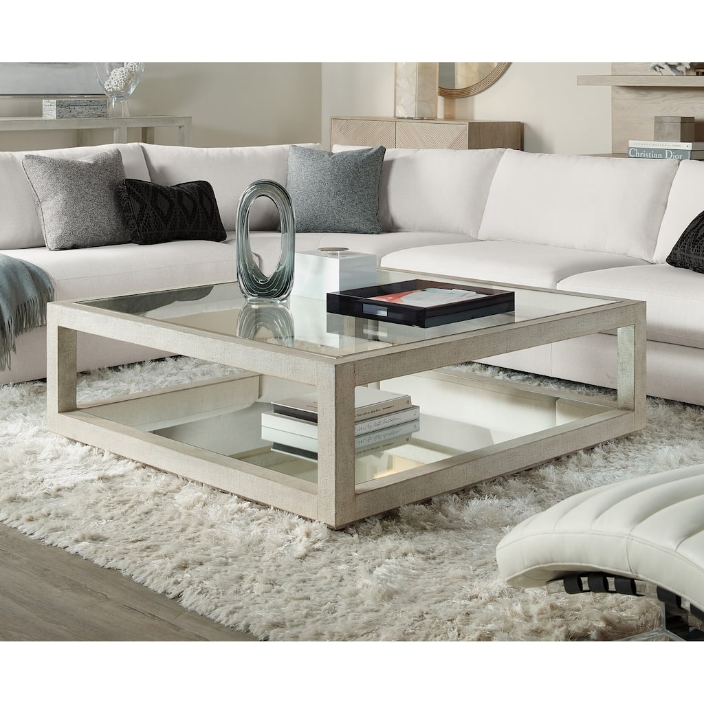 Hooker Furniture Cascade 52" Square Casual Luxury Cocktail Coffee