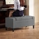 preview thumbnail 24 of 29, HOMCOM Ottoman Bench Tufted Storage Chest with Flipping Top, 36.25"W x 15.75"D x 15.75"H