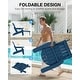 preview thumbnail 51 of 52, WINSOON All Weather HIPS Folding Adirondack Chair with Ottoman, 5-Gear Adjustable Backrest and Retractable Ottoman Set of 4