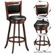 preview thumbnail 8 of 10, Costway Set of 2 29'' Swivel Bar Height Stool Wood Dining Chair