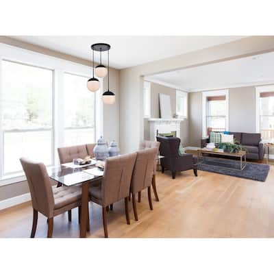 3-Light 18 inch Pendant with Frosted White Glass