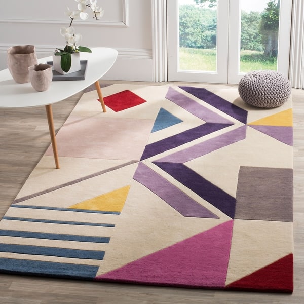 slide 2 of 8, SAFAVIEH Handmade Fifth Avenue Yesenia Mid-Century Modern Wool Rug