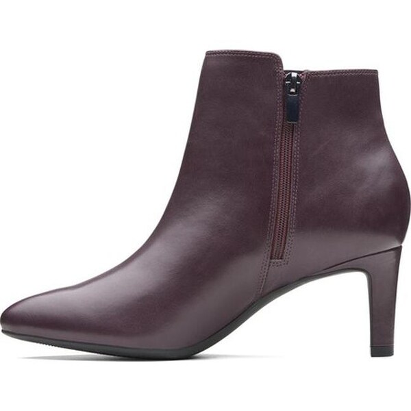 clarks aubergine ankle boots