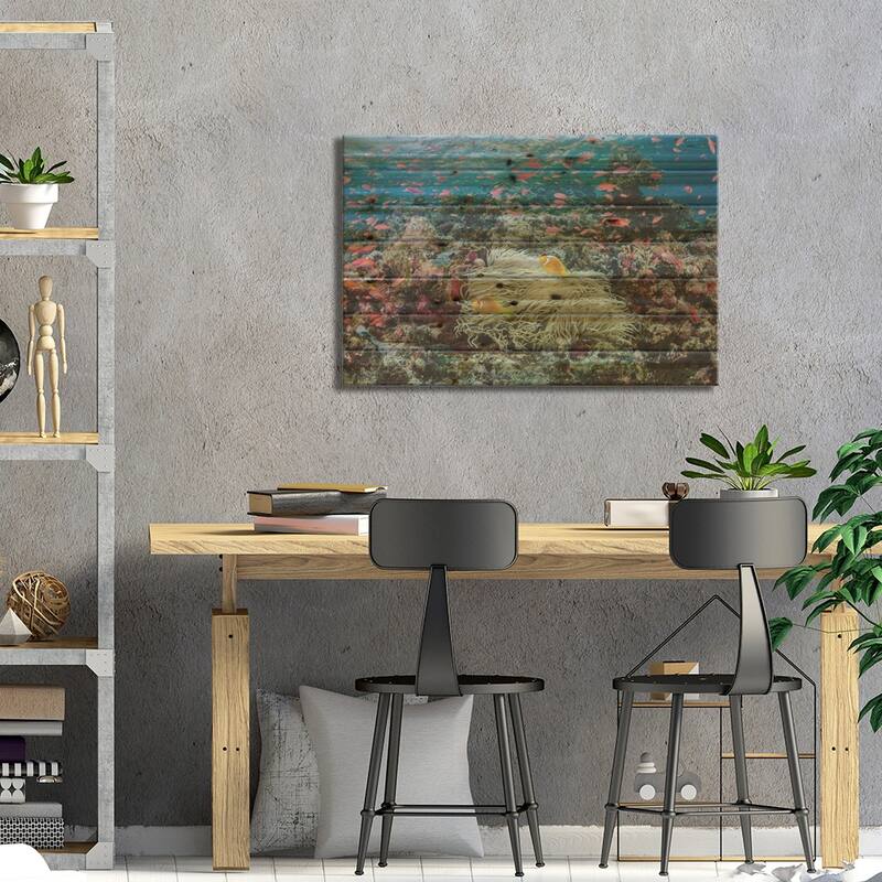 South Pacific, Solomon Islands. Reef of fish and corals. Print On Wood by Jaynes Gallery - Multi-Color