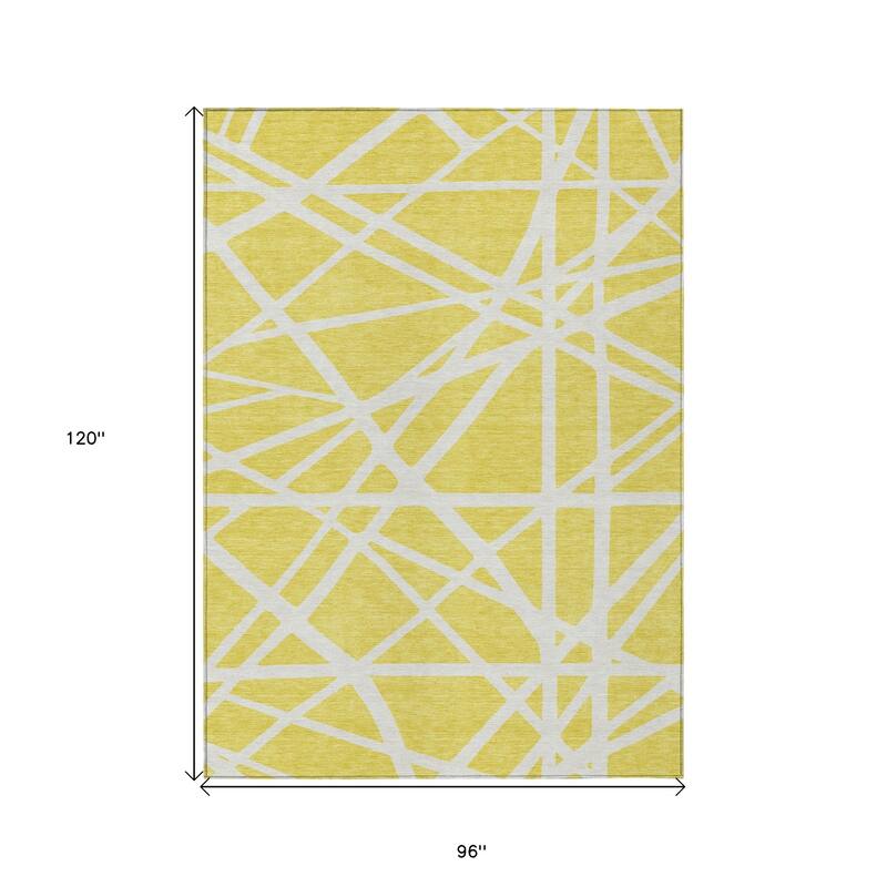 HomeRoots Geometric Transitional Rectangle Outdoor Rug