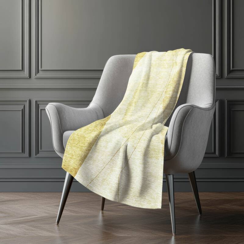 Premium Machine Washable Contemporary Abstract Sherpa Throw Blanket