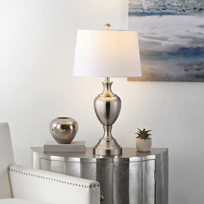 SAFAVIEH Lighting Bassima 28-inch Iron Table Lamp - 15" x 15" x 28" - 15Wx15Dx28H