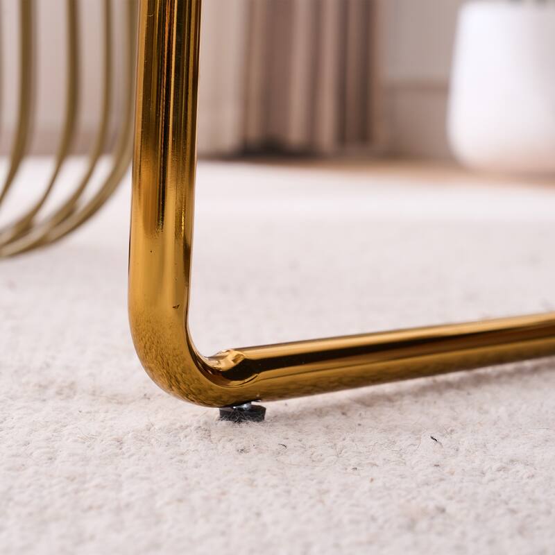 Upholstered Hanging Armchair with Arm PocketsMetal frame