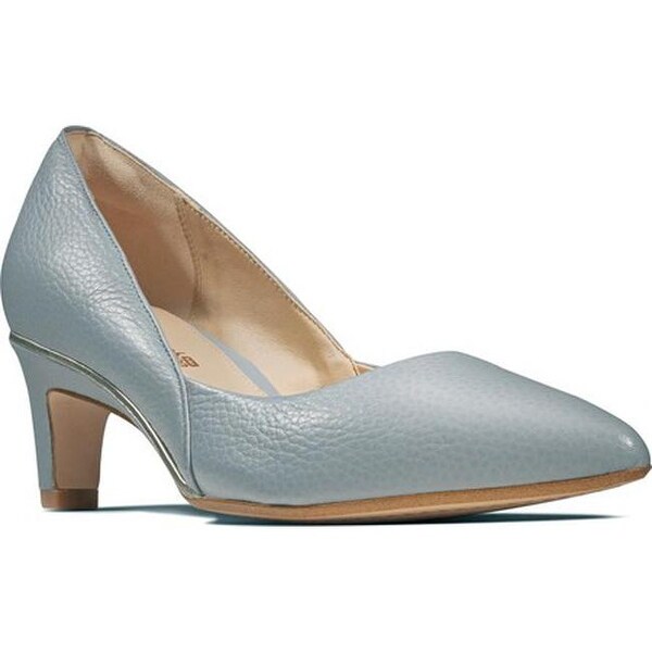 clarks blue leather shoes