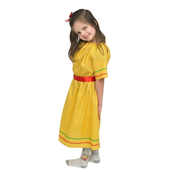Children's Factory Multi-Ethnic Costume, Hispanic Origin, Belted Dress. Opens flyout.
