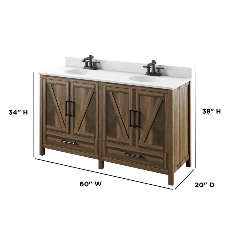60" Double Bathroom Vanity