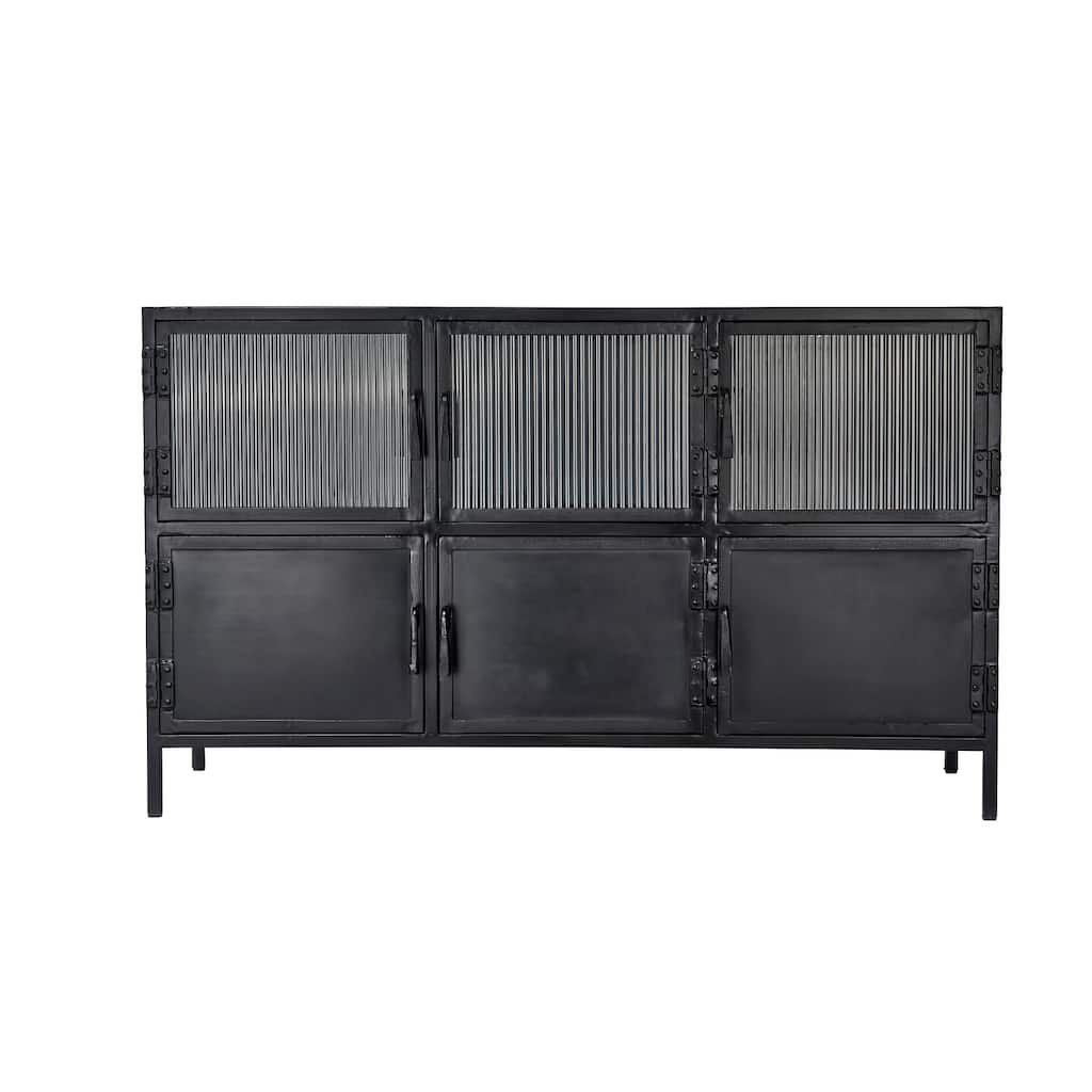 Jamie Young Vitrino 6 Door Iron Console