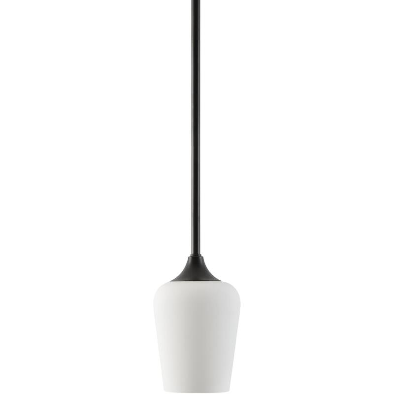 Livabliss Yueva Modern Pendant - 5"L x 5"W x 7"H - Black