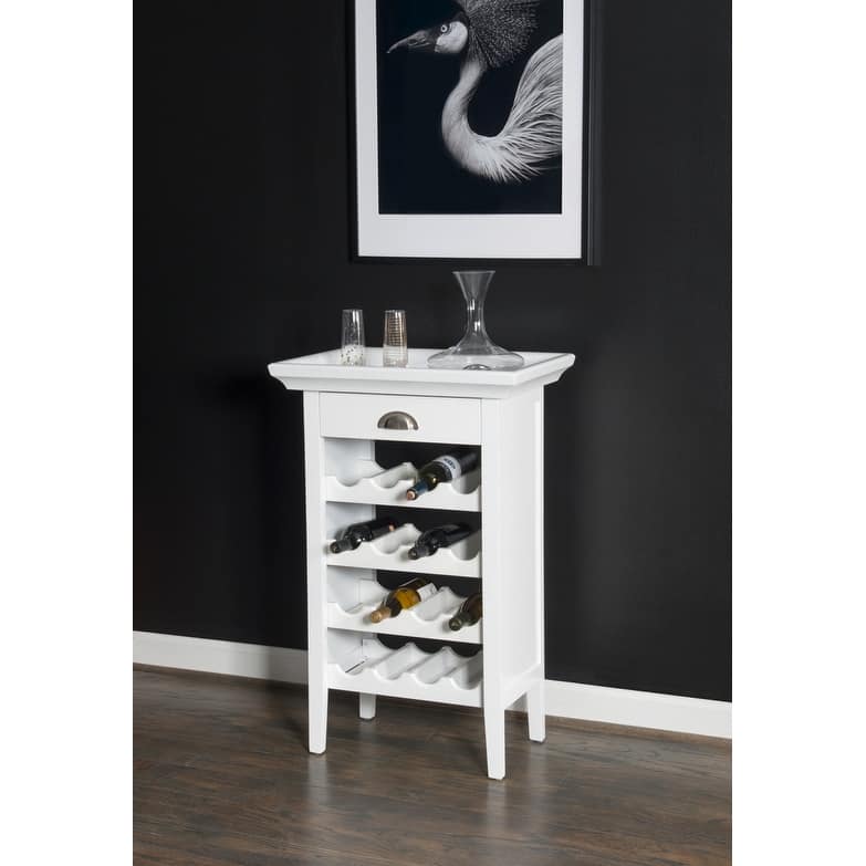 Linon Helena Wine Cabinet - White