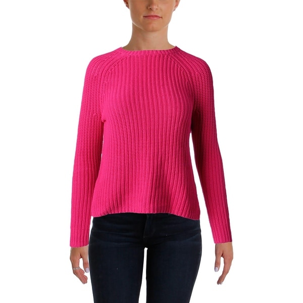 Shop Ralph Lauren Womens Crewneck Sweater Cotton Ribbed ...