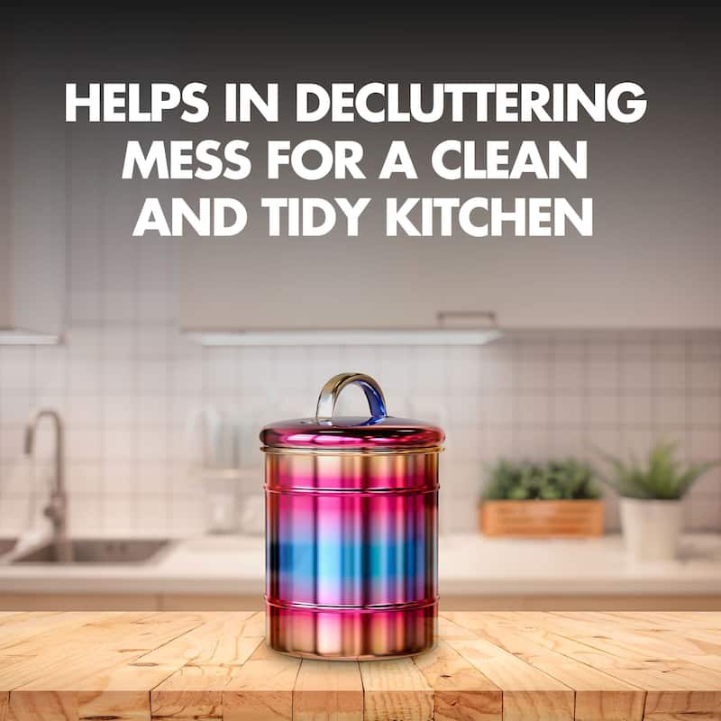 Amici Home Rainbow Metal Canister