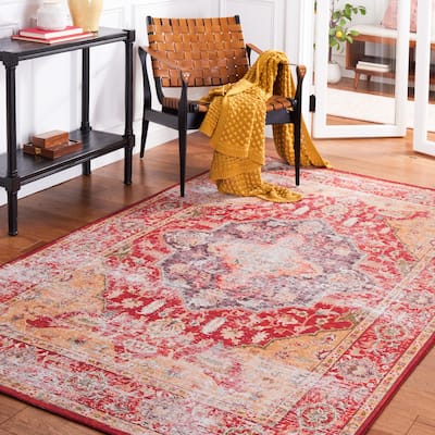 SAFAVIEH Tucson Machine Washable Slip Resistant Effa Traditional Rug