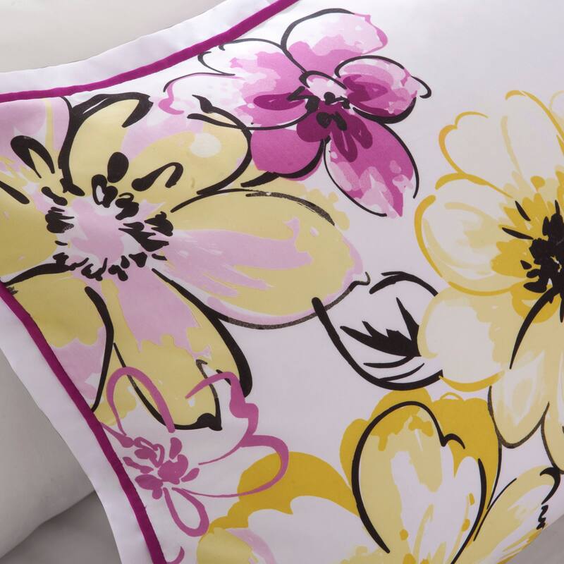 Ashley Floral Microfiber Comforter Set by Intelligent Design