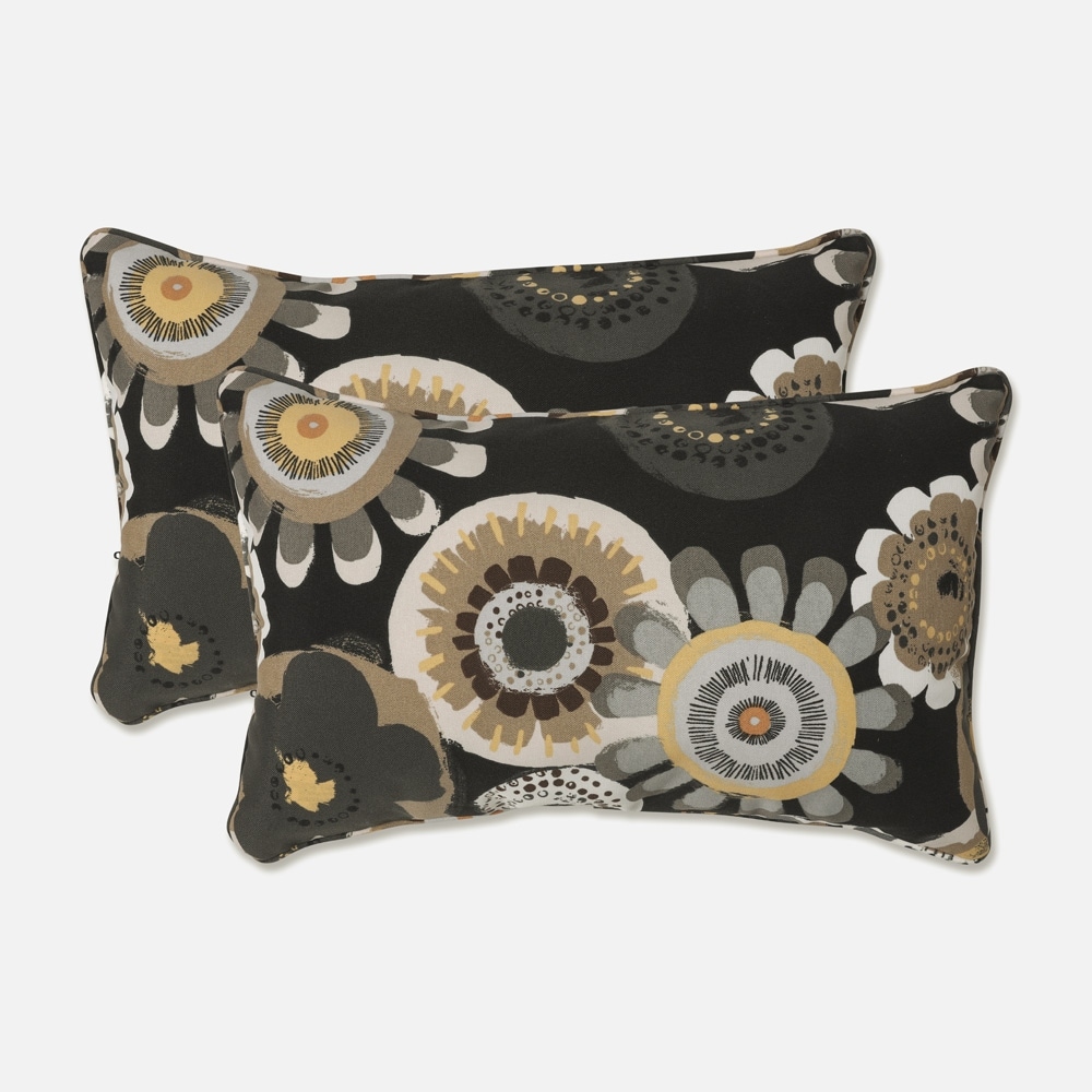 Black and yellow outdoor pillows store