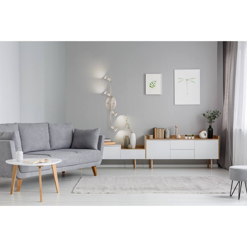 Eglo Buzz 4-Light Matte Nickel Ceiling or Wall Track Light