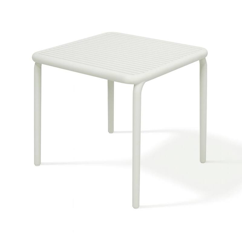 Brene 31" Square Contract Grade Outdoor Dining Table Set with 4 Chairs