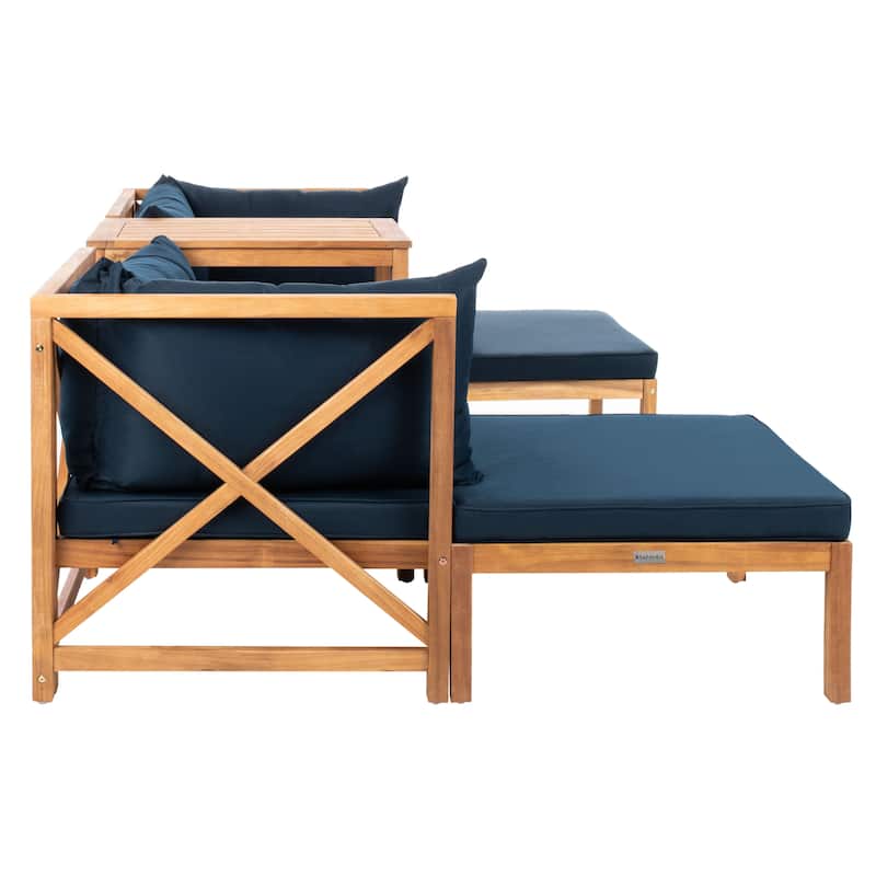 SAFAVIEH Outdoor Living Ronson 5 Pc Sectional Set - 26.9 x 26.9 x 26.8