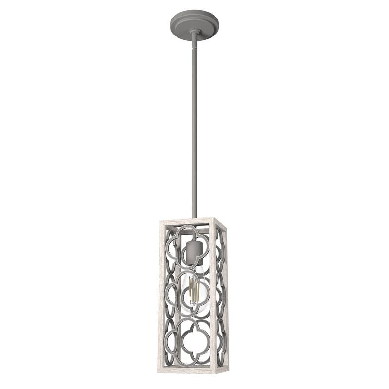 Hunter Gablecrest 1-Light Mini Pendant - Kitchen Island, Dining Room - Farmhouse, French Country, Transitional, Distressed