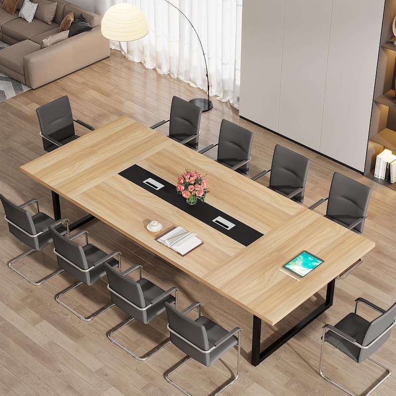 8FT Conference Table, Large Meeting Table for 10 People