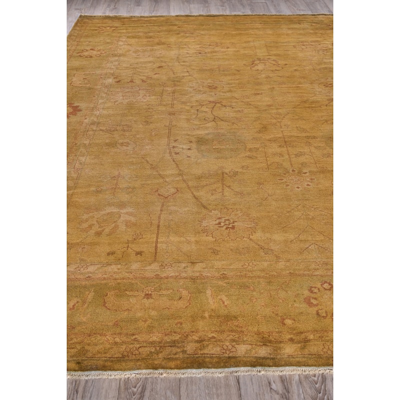 EXQUISITE RUGS ONE-OF-A-KIND Rare Agra Hand Knotted Camel Rug - 11'9"x14'4"