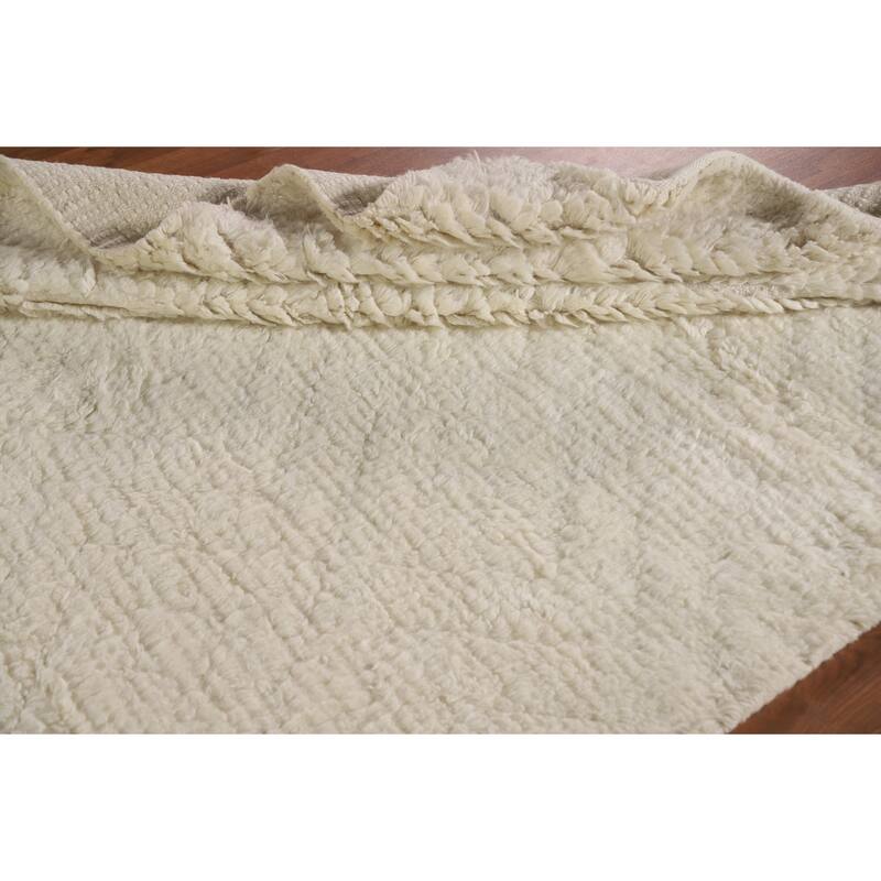 Earth Tone Moroccan Oriental Area Rug Handmade Wool Carpet - 5'2"x 7'6"