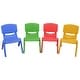 preview thumbnail 1 of 6, Costway Set of 4 Kids Plastic Chairs Stackable Play and Learn - see details see details - Multi