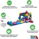 preview thumbnail 7 of 9, HeroKiddo Block Party Commercial Grade Inflatable Bounce House Water Slide Combo with Air Blower, Lightweight, Kids Outdoor Play