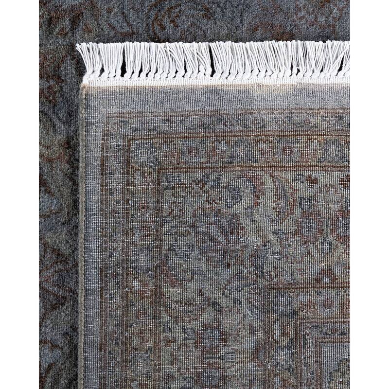 Contemporary Overdyed Wool Hand Knotted Area Rug - 4' 3" x 6' 4"