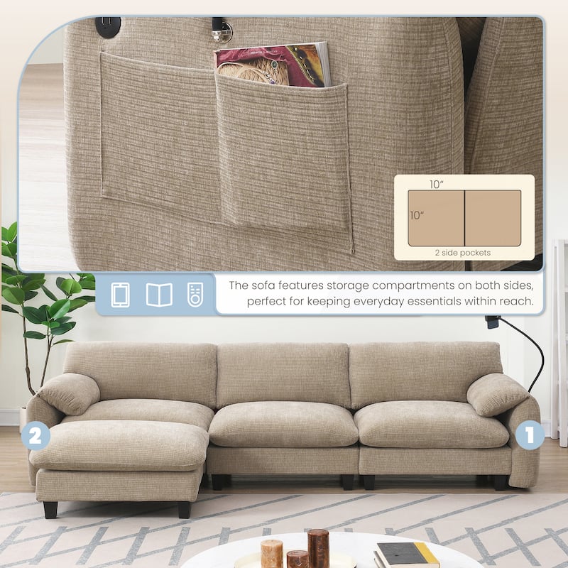 108 Inch Modular Sectional Sofa