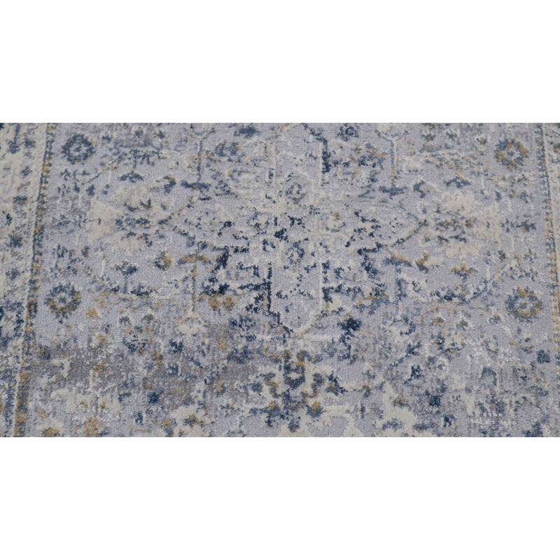 Vintage Delmar Light Gray Blue Rug