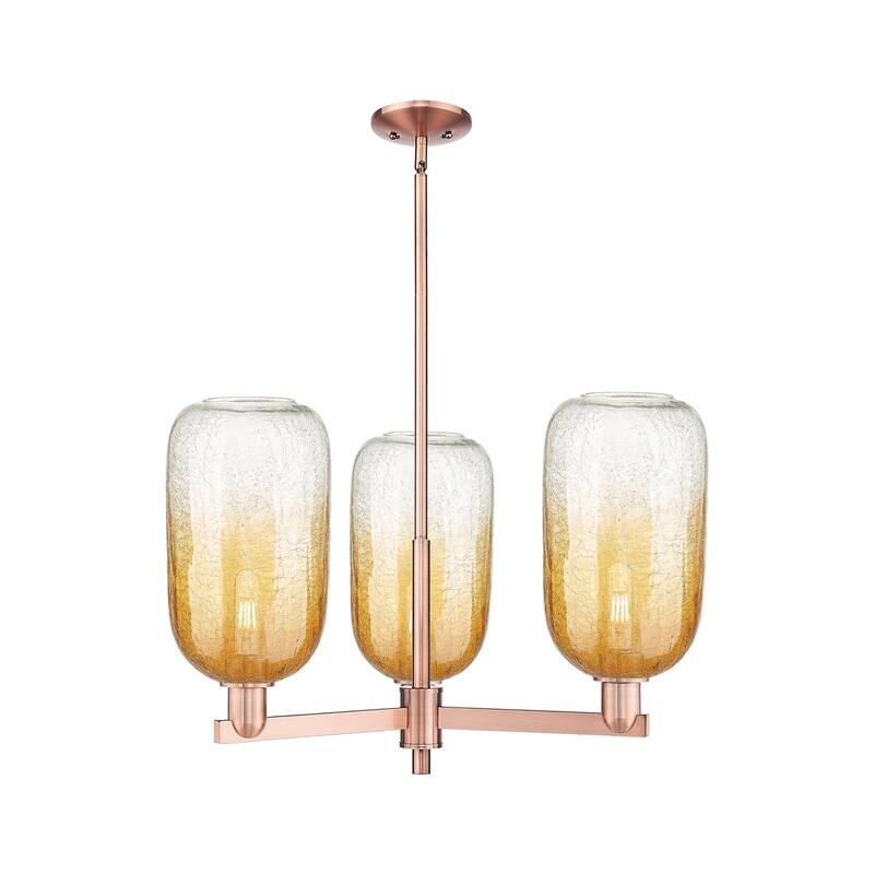 Innovations Lighting Downtown Urban - Brookhaven Cloche - 3 Light 18" Stem Hung Chandelier