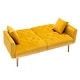 preview thumbnail 6 of 70, Velvet Upholstered Tufted Loveseats Sleeper Sofa With Rose Golden Legs