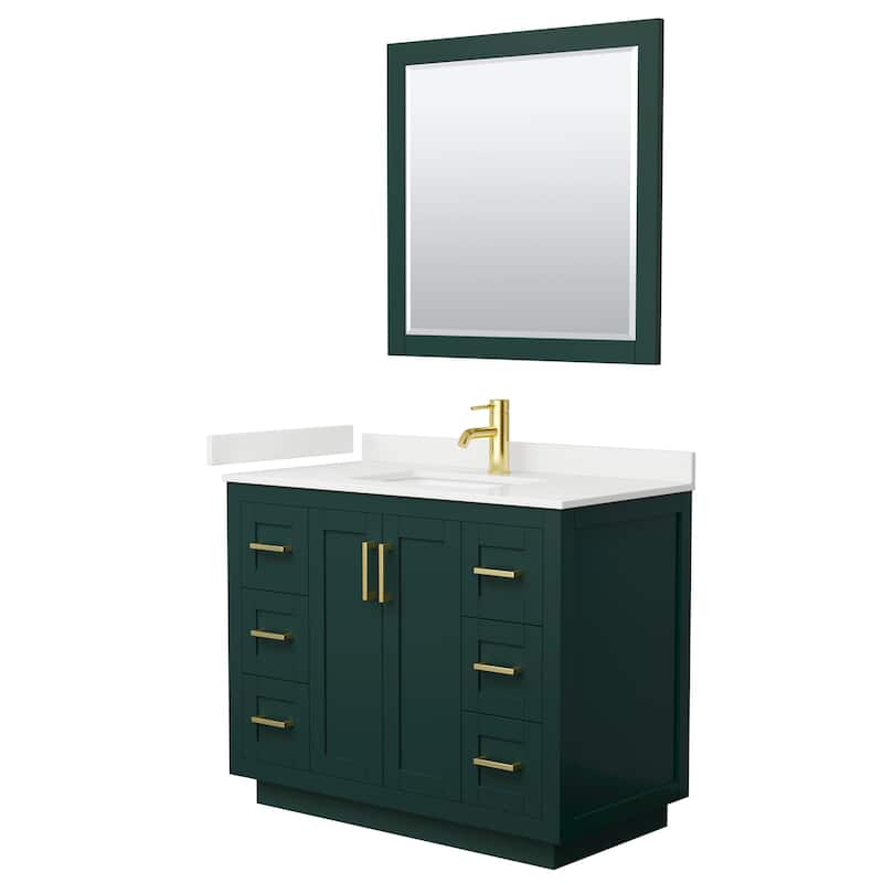 Wyndham Collection WCF292942S-QTZ-UNSM34 Miranda 42" Free Standing
