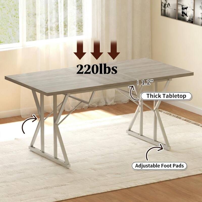 Modern Style Extendable Dining Table, Expandable Kitchen Table
