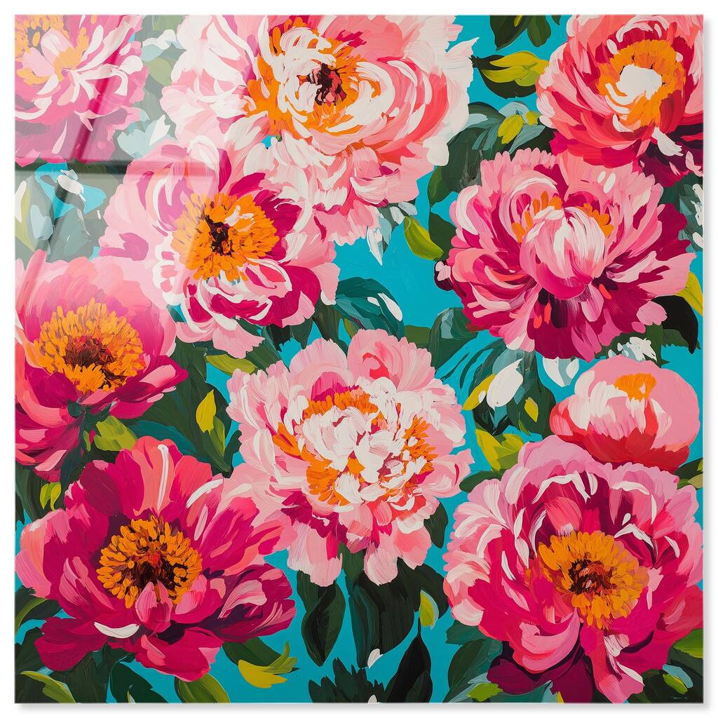 Maximalist Bloom Acrylic by Art Remedy, Ready to Hang