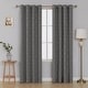 preview thumbnail 60 of 86, Deconovo Decorative Silver Diamond Curtains (2 Panel) 52x54 Inch-2PC - Light Grey