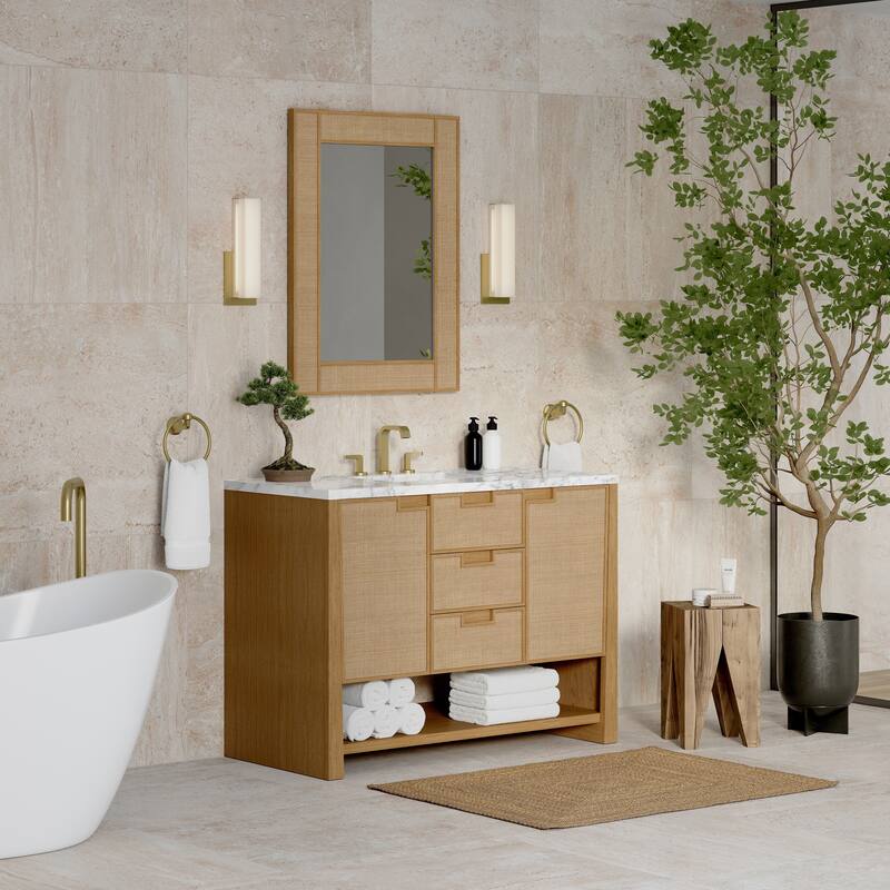 Solene 48" Single Vanity, Seaside Oak - 48