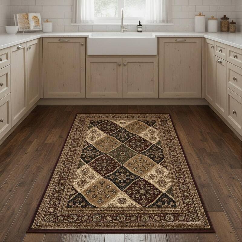 HomeRoots Piko Moroccan Traditional Runner Area Rug - 9' Runner