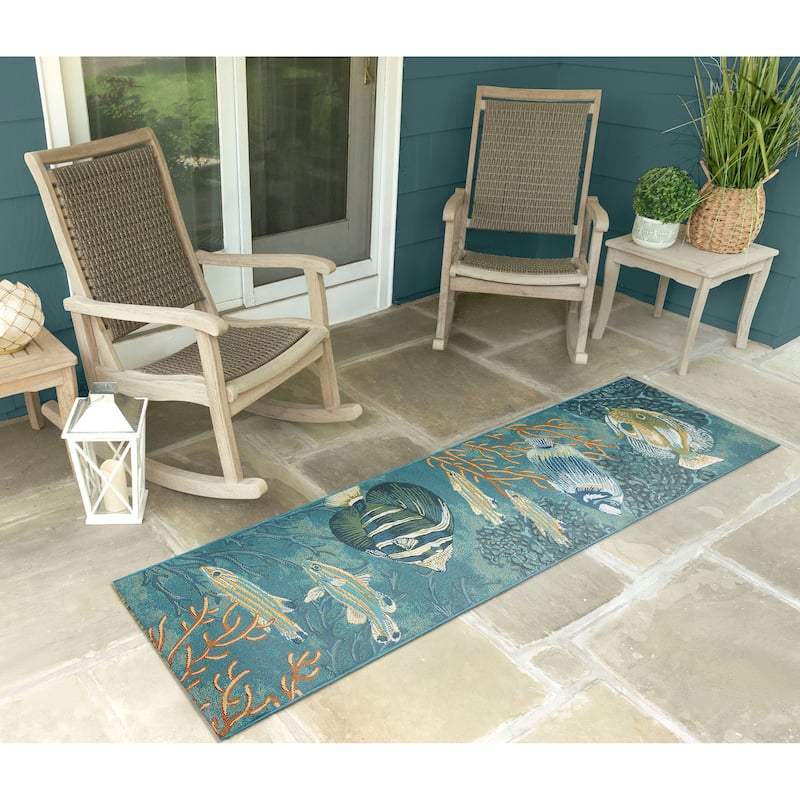 Liora Manne Marina Fish Indoor/Outdoor Rug