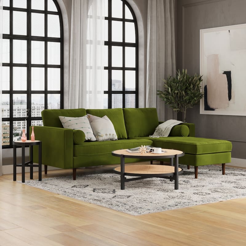 Bloomfield Performance Velvet Reversible Sectional