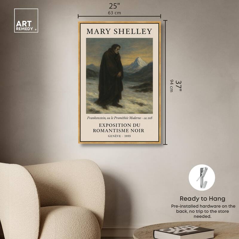 Mary Shelley Canvas by Art Remedy