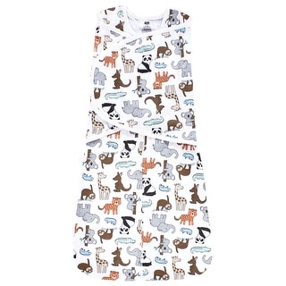 Hudson Baby Convertible Swaddle Sleep Sack, Zoo Animals