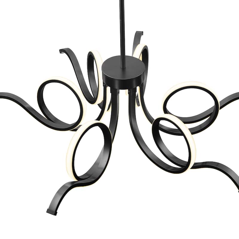 Magnolia Dimmable Integrated LED Adjustable Chandelier