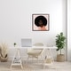 preview thumbnail 18 of 22, Stupell African American Woman Wearing Pink Glam Fashion Framed Wall Art - Brown